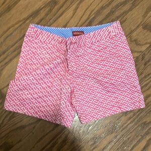 Mizzen+Main Blue and Pink Striped Shorts